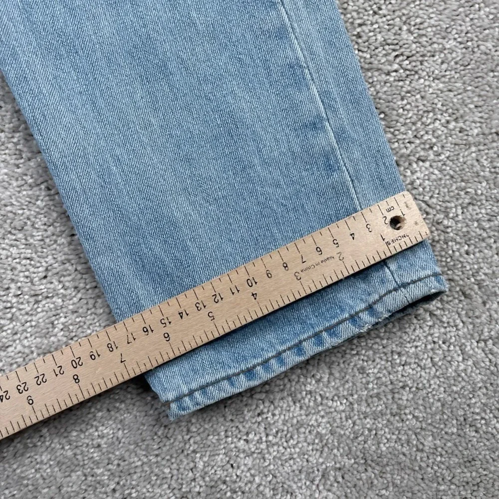 J Crew Mens Jeans 30x32 Blue 484 Slim Fit Kaihara Japanese Denim Ripped Distress